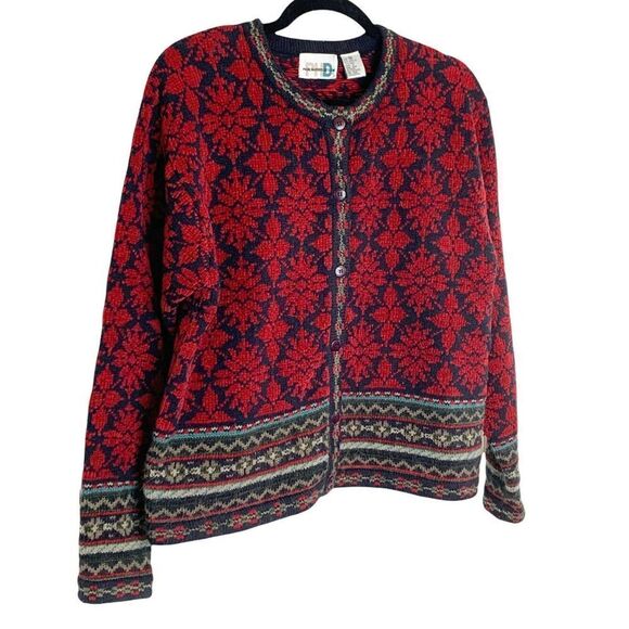 Vintage 90's Paul Harris Design Wool Blend Knitted Sweater Size Medium - Picture 2 of 5